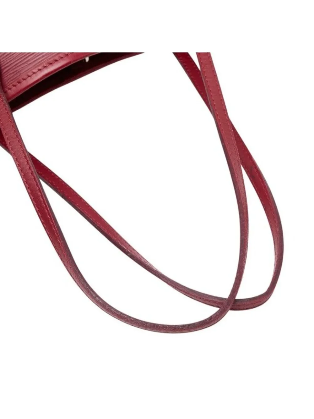Louis Vuitton Epi Neverfull MM Tote Shoulder Bag Fuchsia Wine Red Leather